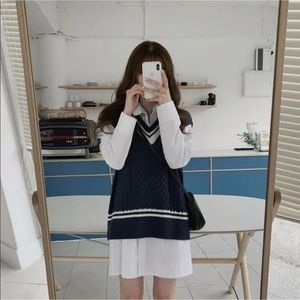 Navy V-Neck sweater Vest